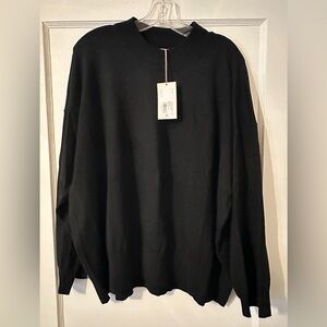 A New Day Classic Black Crewneck Mock Turtleneck Sweater Plus 2X - NWT